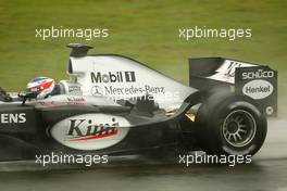 01.06.2004 Silverstone, England. Tuesday, June, Kimi Raikkonen, FIN, Räikkönen, West McLaren Mercedes, MP4-19B, Action, Track ,F1 testing, Silverstone, Great Britain