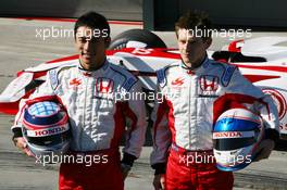14.03.2007 Melbourne, Australia,  Takuma Sato (JPN), Super Aguri F1 and Anthony Davidson (GBR), Super Aguri F1 Team, Super Aguri F1 Team, SA07, Launch
