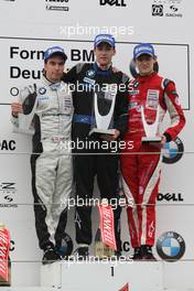 29.07.2007 Zandvoort, The Netherlands,  Podium, Philipp Eng (AUT), ASL-Mücke Motorsport, Maximilian Wissel (GER), GU-Racing Team International, Marco Wittmann (GER), Josef Kaufmann Racing - Formula BMW Germany Championship 2007, Round 9 & 10, Zandvoort, 2nd Race - For further information and more images please register at www.formulabmw-images.com - This image is free for editorial use only. Please use for Copyright/Credit: c BMW AG