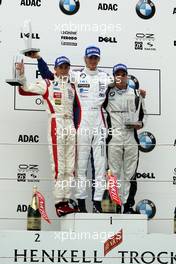 28.07.2007 Zandvoort, The Netherlands,  Podium, Daniel Campos (ESP), Eifelland Racing, Jens Klingmann (GER), Eifelland Racing, Philipp Eng (AUT), ASL-Mücke Motorsport - Formula BMW Germany Championship 2007, Round 9 & 10, Zandvoort, 1st Race - For further information and more images please register at www.formulabmw-images.com - This image is free for editorial use only. Please use for Copyright/Credit: c BMW AG