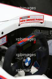 21.09.2007 Barcelona, Spain,  New Brake Pads sticker on the car of Philipp Eng (AUT), ASL-Mücke Motorsport - Formula BMW Germany Championship 2007, Round 15 & 16, Circuit de Catalunya, Qualifying - For further information and more images please register at www.formulabmw-images.com - This image is free for editorial use only. Please use for Copyright/Credit: c BMW AG