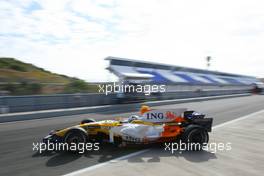 19.09.2008 Jerez, Spain,  Lucas Di Grassi (BRA) Test Driver, Renault F1 Team, R28 - Formula 1 Testing