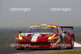 06.-12.06.2011 Le Mans, France, Race, #51 AF Corse Ferrari 458 Italia: Giancarlo Fisichella, Gianmaria Bruni, Toni Vilander - 24 Hour of Le Mans 2011