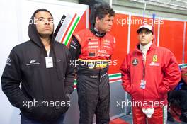 06.-12.06.2011 Le Mans, France, Race, Michael Waltrip and Rui Aguas after the crash of the #1 Audi in which the #71 Ferrari was involved - 24 Hour of Le Mans 2011