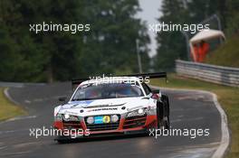#9 Abt Racing Audi R8 LMS ultra: Peter Terting, Marco Seefried, Dominik Schwager  20.06.2014. ADAC Zurich 24 Hours, Nurburgring, Germany
