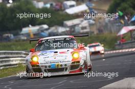 #12 Manthey-Racing Porsche 997 GT3 R: Otto Klohs, Sebastian Asch, Harald Schlotter, Jens Richter  22.06.2014. ADAC Zurich 24 Hours, Nurburgring, Germany
