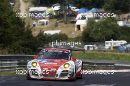 Klaus Abbelen, Sabine Schmitz, Patrick Huisman, Patrick Pilet #6 Frikadelli Racing Team Porsche 997 GT3 R 19.06.2014. ADAC Zurich 24 Hours, Nurburgring, Germany