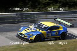 Stefan Mücke, Darren Turner, Pedro Lamy #7 Aston Martin Racing Aston Martin Vantage GT3 19.06.2014. ADAC Zurich 24 Hours, Nurburgring, Germany