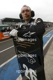 Mechanic of BMW Team Marc VDS 19.06.2014. ADAC Zurich 24 Hours, Nurburgring, Germany