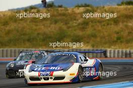 #17 INSIGHT RACING (DNK) FERRARI F458 ITALIA GT3 PRO AM CUP  DENNIS ANDERSEN (DNK) MARTIN JENSEN (DNK)   27-28.06.2014. Blancpain Endurance Series, Round 3, Paul Ricard, France
