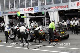 Pitstop, Robert Wickens (CAN) Mercedes AMG DTM-Team HWA DTM Mercedes AMG C-Coupé 28.06.2014, Norisring, Nürnberg, Germany, Friday.