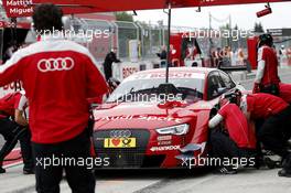 Pitstop, Miguel Molina (ESP) Audi Sport Team Abt Audi RS 5 DTM 11.07.2014, Moscow Raceway, Moscow, Russia, Friday.
