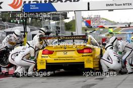 Pitstop, Timo Glock (GER) BMW Team MTEK BMW M3 DTM 01.08.2014, Red Bull Ring, Spielberg, Austria, Friday.
