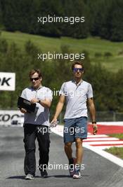 Daniel Juncadella (ESP) Mercedes AMG DTM-Team Mücke DTM Mercedes AMG C-Coupé, Trackwalk 01.08.2014, Red Bull Ring, Spielberg, Austria, Friday.