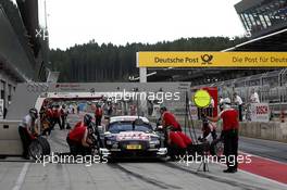 Pitstop, Timo Scheider (GER) Audi Sport Team Phoenix Audi RS 5 DTM 01.08.2014, Red Bull Ring, Spielberg, Austria, Friday.