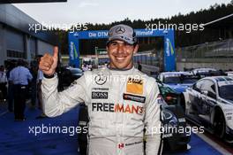 Pole for Robert Wickens (CAN) Mercedes AMG DTM-Team HWA DTM Mercedes AMG C-Coupé 02.08.2014, Red Bull Ring, Spielberg, Austria, Saturday.