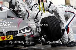 Pitstop, Joey Hand (USA) BMW Team RBM BMW M4 DTM 15.08.2014, Nürburgring, Nürburg, Germany, Friday.