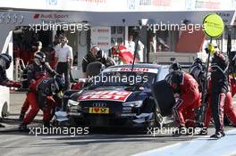 Pitstop, Timo Scheider (GER) Audi Sport Team Phoenix Audi RS 5 DTM 19.10.2014, Hockenheim, Hockenheimring, Sunday.