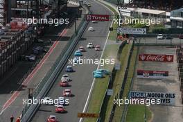Race1 start 22.06.2014. European Touring Car Championship, Round 3, Spa-Francorchamps, Belgium.