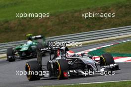 Adrian Sutil (GER) Sauber C33. 20.06.2014. Formula 1 World Championship, Rd 8, Austrian Grand Prix, Spielberg, Austria, Practice Day.