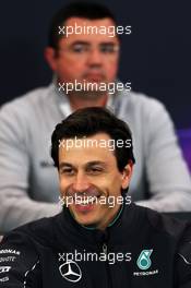 Toto Wolff (GER) Mercedes AMG F1 Shareholder and Executive Director in the FIA Press Conference. 20.06.2014. Formula 1 World Championship, Rd 8, Austrian Grand Prix, Spielberg, Austria, Practice Day.