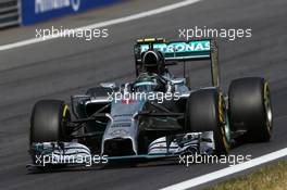 Nico Rosberg (GER) Mercedes AMG F1 W05. 22.06.2014. Formula 1 World Championship, Rd 8, Austrian Grand Prix, Spielberg, Austria, Race Day.