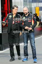 (L to R): Federico Gastaldi (ARG) Lotus F1 Team Deputy Team Principal with Gerard Lopez (FRA) Lotus F1 Team Principal. 21.06.2014. Formula 1 World Championship, Rd 8, Austrian Grand Prix, Spielberg, Austria, Qualifying Day.