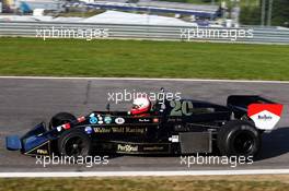 Hans Binder is reunited with his Wolf-Williams FW05. 21.06.2014. Formula 1 World Championship, Rd 8, Austrian Grand Prix, Spielberg, Austria, Qualifying Day.