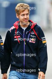 Sebastian Vettel (GER) Red Bull Racing. 19.06.2014. Formula 1 World Championship, Rd 8, Austrian Grand Prix, Spielberg, Austria, Preparation Day.