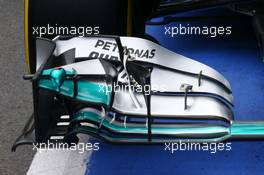 Mercedes AMG F1 W05 front wing detail. 19.06.2014. Formula 1 World Championship, Rd 8, Austrian Grand Prix, Spielberg, Austria, Preparation Day.