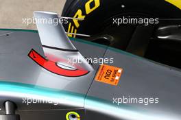 Sensor on the Mercedes AMG F1 W05. 19.06.2014. Formula 1 World Championship, Rd 8, Austrian Grand Prix, Spielberg, Austria, Preparation Day.