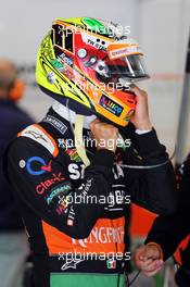 Sergio Perez (MEX) Sahara Force India F1. 24.08.2014. Formula 1 World Championship, Rd 12, Belgian Grand Prix, Spa Francorchamps, Belgium, Race Day.