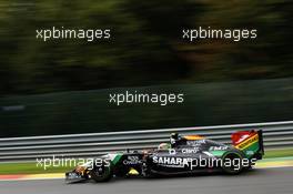 Sergio Perez (MEX) Sahara Force India F1 VJM07. 23.08.2014. Formula 1 World Championship, Rd 12, Belgian Grand Prix, Spa Francorchamps, Belgium, Qualifying Day.