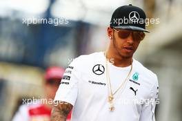 Lewis Hamilton (GBR) Mercedes AMG F1. 07.11.2014. Formula 1 World Championship, Rd 18, Brazilian Grand Prix, Sao Paulo, Brazil, Practice Day.