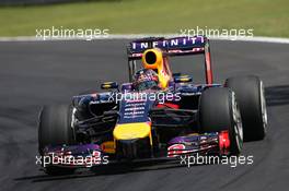 Sebastian Vettel (GER) Red Bull Racing RB10. 09.11.2014. Formula 1 World Championship, Rd 18, Brazilian Grand Prix, Sao Paulo, Brazil, Race Day.