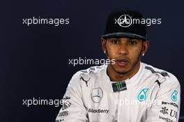 Lewis Hamilton (GBR) Mercedes AMG F1 in the FIA Press Conference. 08.11.2014. Formula 1 World Championship, Rd 18, Brazilian Grand Prix, Sao Paulo, Brazil, Qualifying Day.