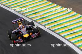 Daniel Ricciardo (AUS) Red Bull Racing RB10. 08.11.2014. Formula 1 World Championship, Rd 18, Brazilian Grand Prix, Sao Paulo, Brazil, Qualifying Day.