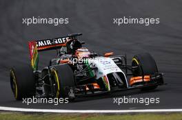 Nico Hulkenberg (GER) Sahara Force India F1 VJM07. 08.11.2014. Formula 1 World Championship, Rd 18, Brazilian Grand Prix, Sao Paulo, Brazil, Qualifying Day.