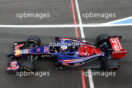 Jean-Eric Vergne (FRA) Scuderia Toro Rosso STR9. 04.07.2014. Formula 1 World Championship, Rd 9, British Grand Prix, Silverstone, England, Practice Day.