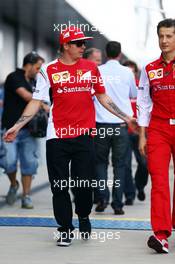 Fernando Alonso (ESP) Ferrari. 04.07.2014. Formula 1 World Championship, Rd 9, British Grand Prix, Silverstone, England, Practice Day.