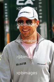 Jenson Button (GBR) McLaren. 06.07.2014. Formula 1 World Championship, Rd 9, British Grand Prix, Silverstone, England, Race Day.
