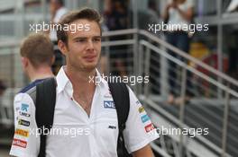 Giedo van der Garde (NLD) Sauber Reserve Driver. 03.07.2014. Formula 1 World Championship, Rd 9, British Grand Prix, Silverstone, England, Preparation Day.