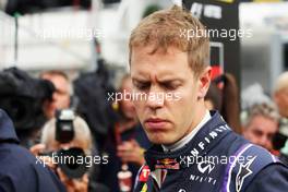 Sebastian Vettel (GER) Red Bull Racing on the grid. 27.07.2014. Formula 1 World Championship, Rd 11, Hungarian Grand Prix, Budapest, Hungary, Race Day.