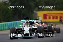 Nico Rosberg (GER) Mercedes AMG F1 W05. 27.07.2014. Formula 1 World Championship, Rd 11, Hungarian Grand Prix, Budapest, Hungary, Race Day.