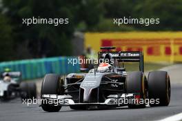 Adrian Sutil (GER) Sauber C33. 27.07.2014. Formula 1 World Championship, Rd 11, Hungarian Grand Prix, Budapest, Hungary, Race Day.