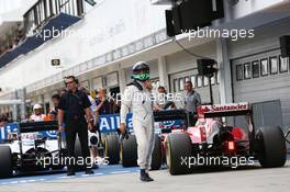 Felipe Massa (BRA) Williams in parc ferme. 26.07.2014. Formula 1 World Championship, Rd 11, Hungarian Grand Prix, Budapest, Hungary, Qualifying Day.