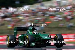 Kamui Kobayashi (JPN), Caterham F1 Team  26.07.2014. Formula 1 World Championship, Rd 11, Hungarian Grand Prix, Budapest, Hungary, Qualifying Day.