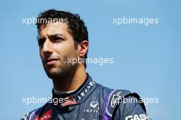 Daniel Ricciardo (AUS) Red Bull Racing on the grid. 07.09.2014. Formula 1 World Championship, Rd 13, Italian Grand Prix, Monza, Italy, Race Day.