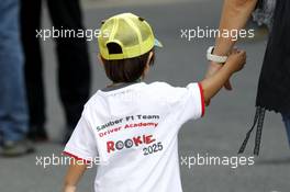 A young Sauber F1 Team fan. 07.09.2014. Formula 1 World Championship, Rd 13, Italian Grand Prix, Monza, Italy, Race Day.