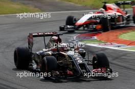 Romain Grosjean (FRA) Lotus F1 E22. 07.09.2014. Formula 1 World Championship, Rd 13, Italian Grand Prix, Monza, Italy, Race Day.